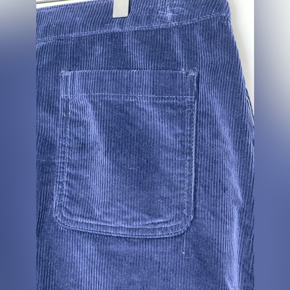 Modcloth Navy Corduroy Mini Skirt with Front Pockets - Picture 3 of 7